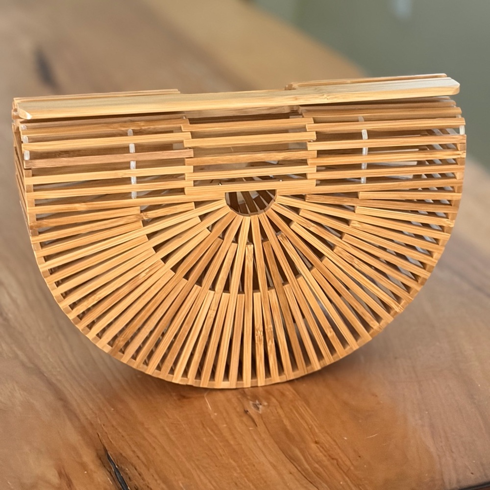 Bamboo Half-Moon Handbag - Picture 6 of 9
